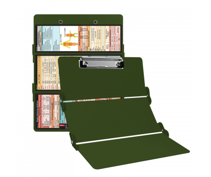 WhiteCoat Clipboard® Trifold - Army Green Flight Medic Edition